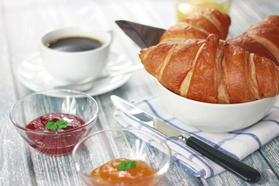 Croissants and jam
