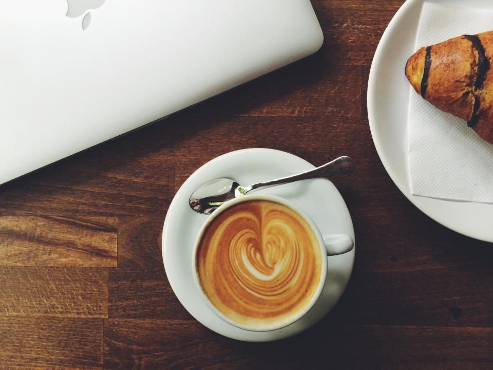 Flat white and a pastry
