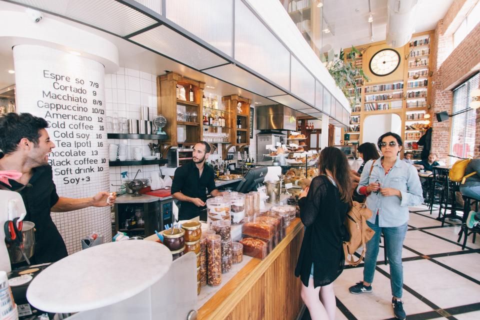 A busy Saturday at the counter